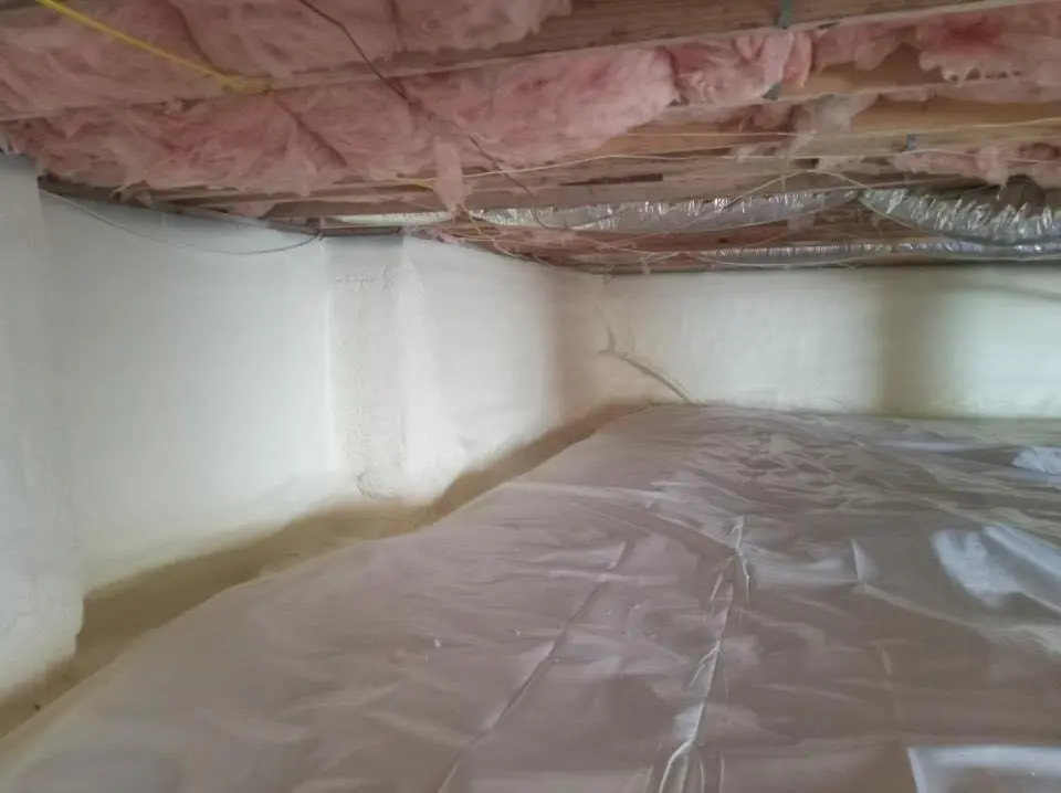 Crawl space encapsulation with closed-cell spray foam for Attic Insulation in Rifle